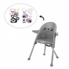 Стільчик для годування 2 в 1 Kinderkraft Pini Gray